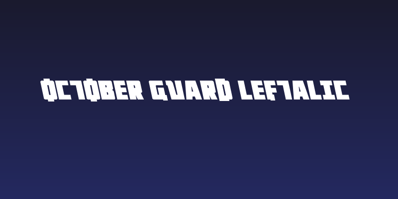 October Guard Leftalic Social Header