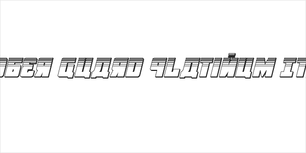 October Guard Platinum Italic Logo