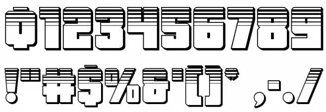 October Guard Platinum Regular Font OTHER CHARS