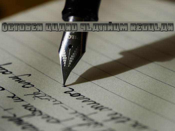 October Guard Platinum Regular Font examples