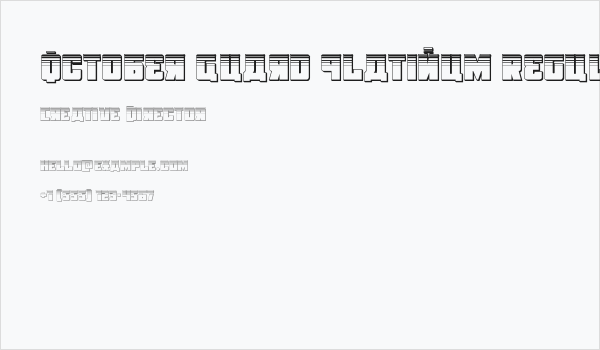 October Guard Platinum Regular Business Card