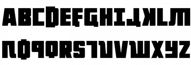 October Guard Regular Schriftart Groß