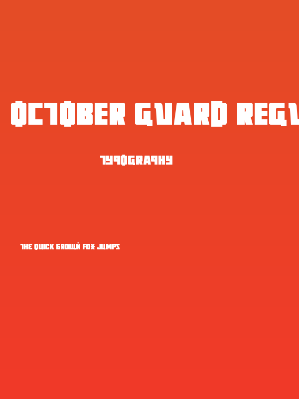 October Guard Regular Poster