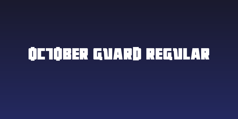 October Guard Regular Social Header