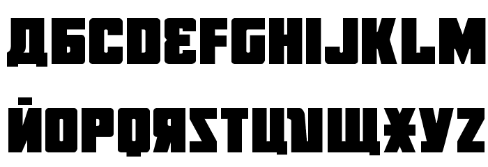 October Guard Regular Font LOWERCASE