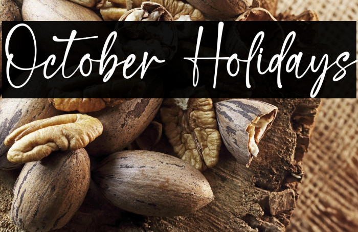 October Holidays Example 2
