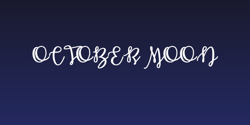 October Moon Social Header