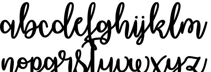 October Moon Font LOWERCASE