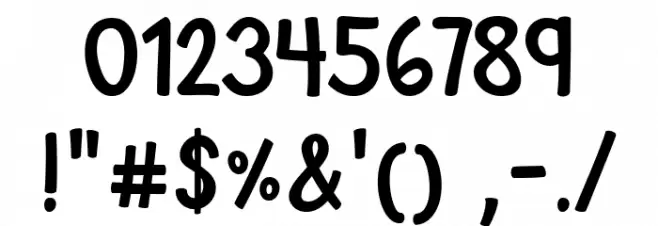 October Night Font Alte caractere