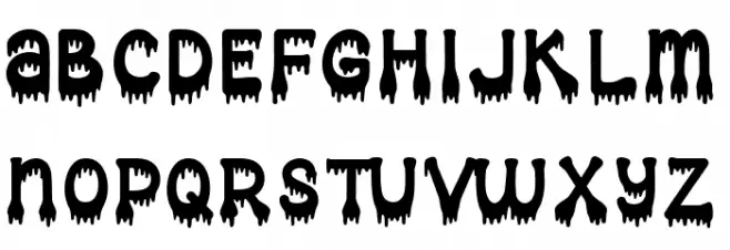 October Nightmare Polices MAJUSCULES