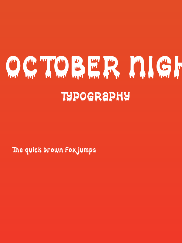 October Nightmare Poster