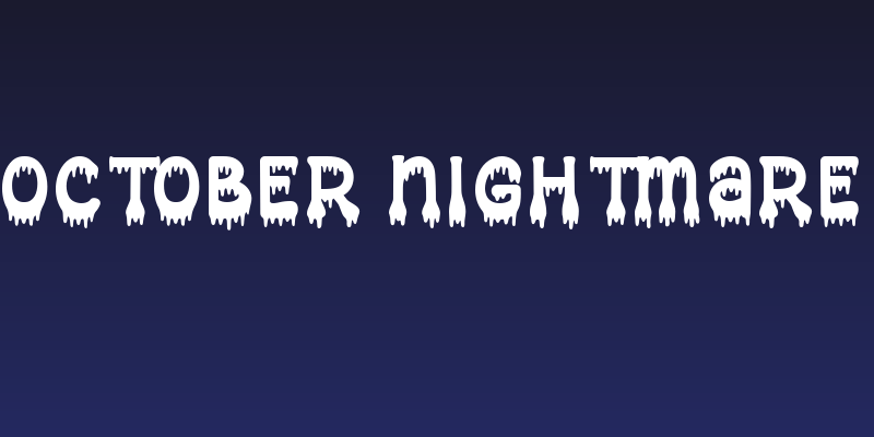 October Nightmare Social Header