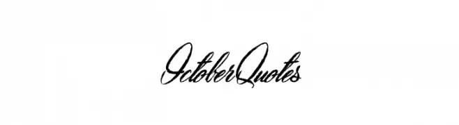 October Quotes  les polices de caractères gratuit tlcharger