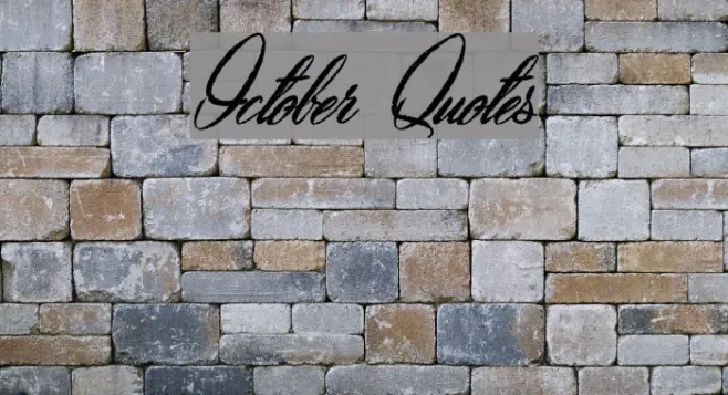 October Quotes Example 1