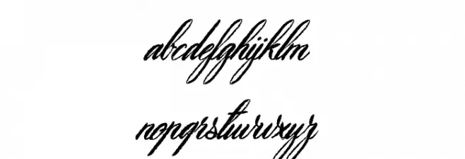 October Quotes Font LOWERCASE