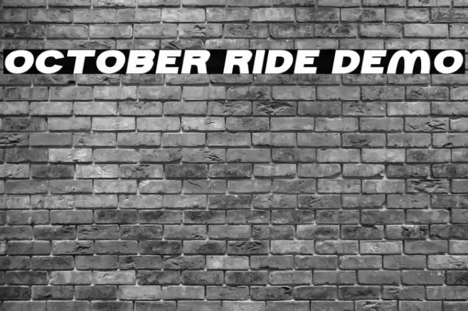 October Ride Demo Font examples