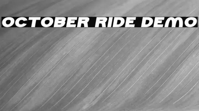 October Ride Demo Font examples