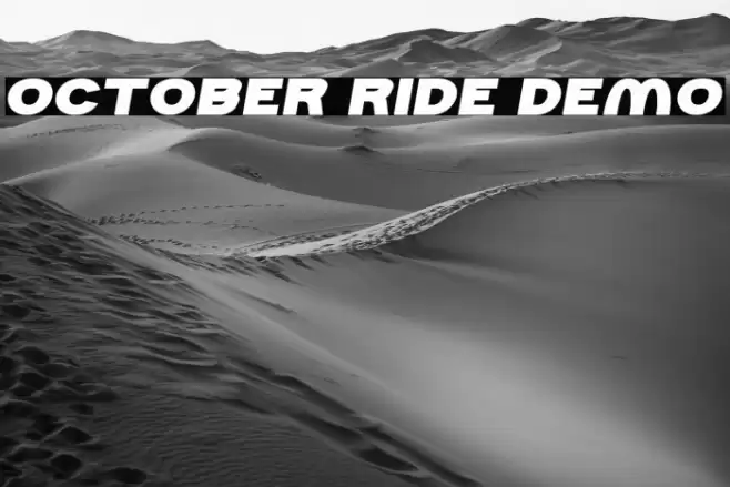 October Ride Demo Font examples