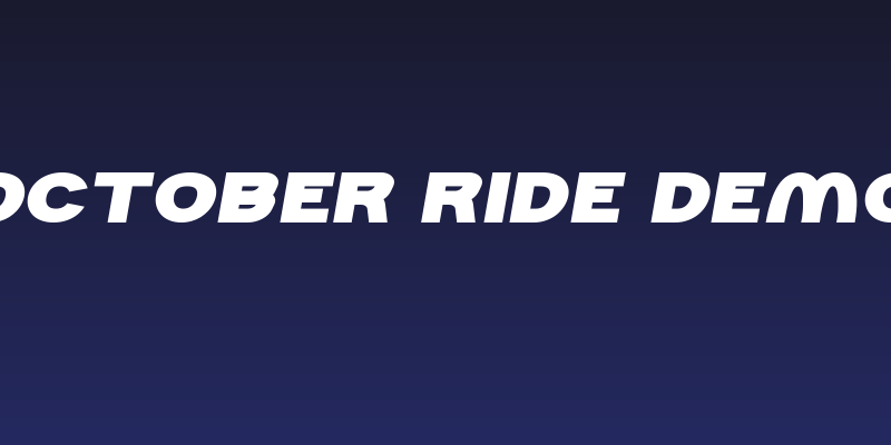October Ride Demo Social Header