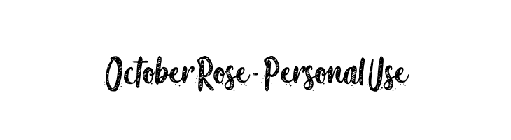 October Rose - Personal Use  Free Fonts Download