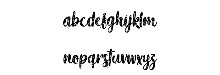 October Rose - Personal Use Font LOWERCASE
