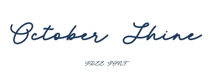 October Shine  Free Fonts Download