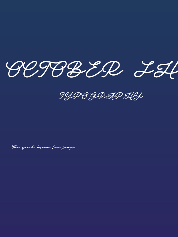 October Shine Poster