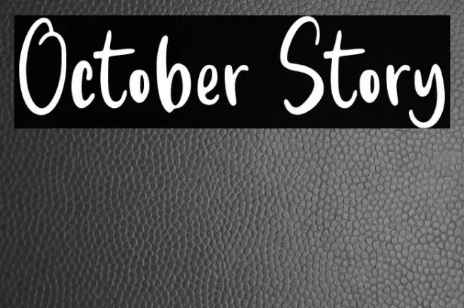 October Story Font examples