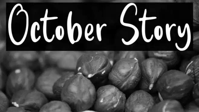 October Story Font examples