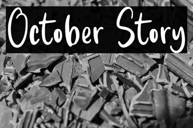 October Story Font examples