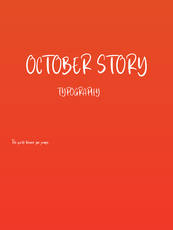 October Story Poster