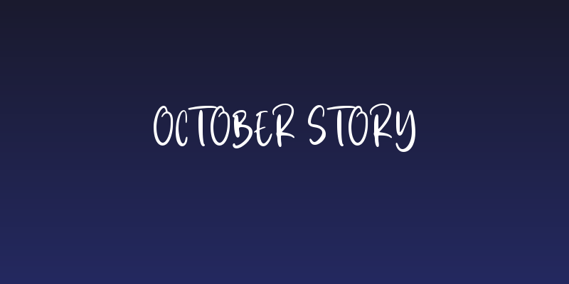 October Story Social Header