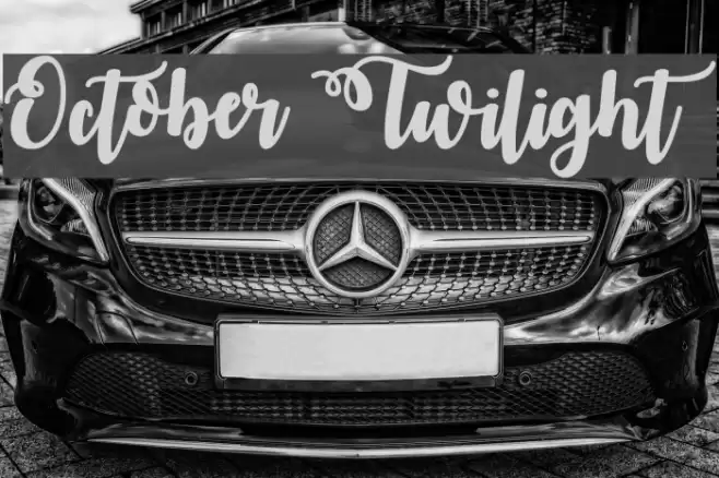 October Twilight Font examples