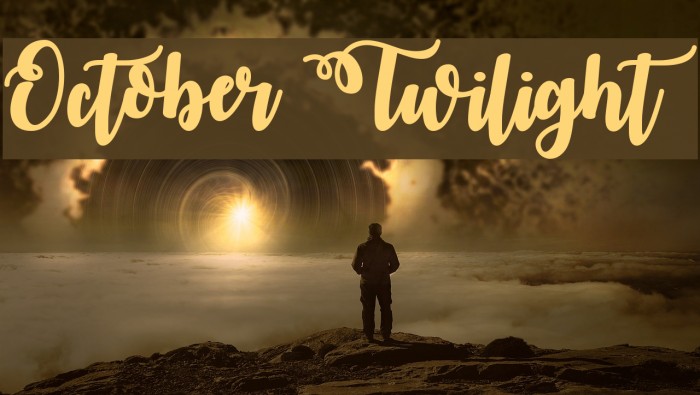 October Twilight Font examples