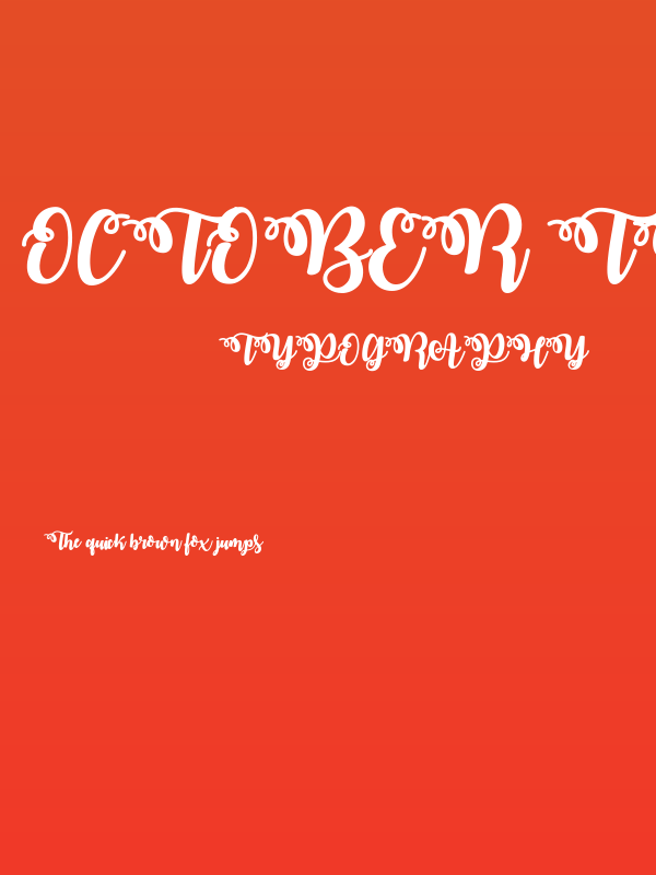 October Twilight Poster