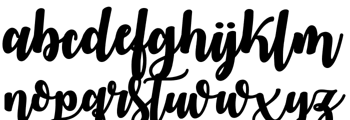 October Twilight Font LOWERCASE