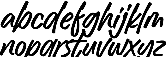 October Wish Schriftart Kleinbuchstaben