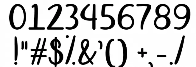 OctoberMoon Font OTHER CHARS