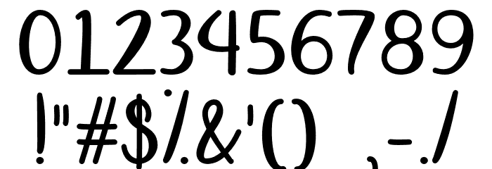OctoberMoon Font OTHER CHARS