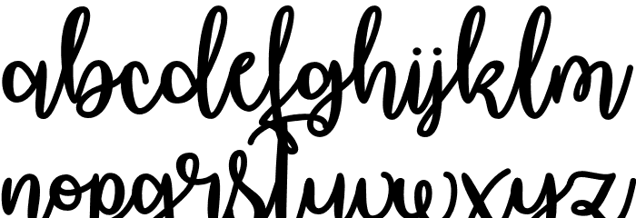 OctoberMoon Font LOWERCASE