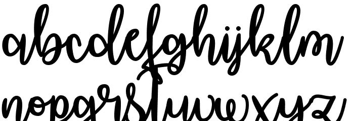 OctoberMoon Font LOWERCASE