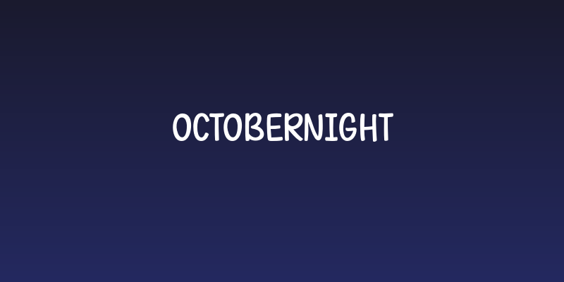 OctoberNight Social Header