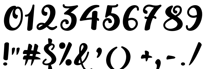OctoberTwilight Font OTHER CHARS