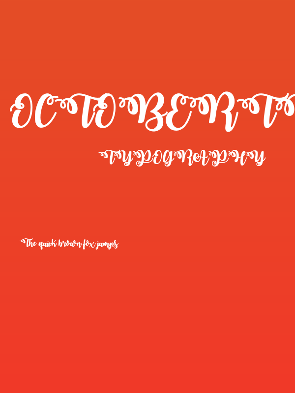 OctoberTwilight Poster