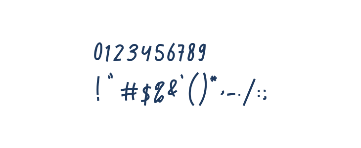 Octobre Regular Other Characters