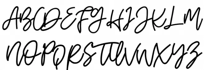 Octobre Regular Schriftart Groß