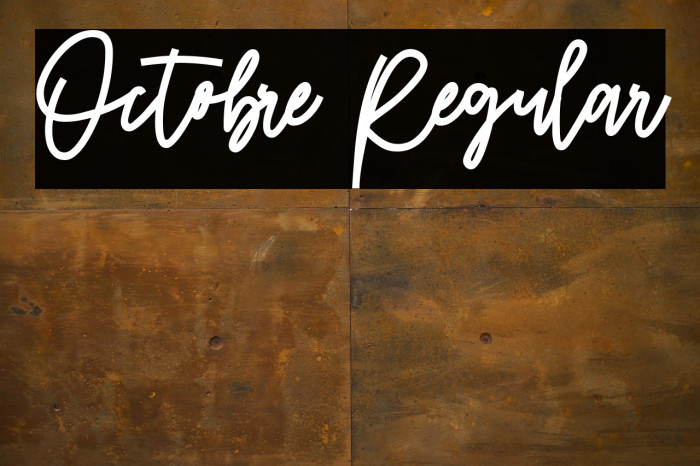 Octobre Regular Example 2