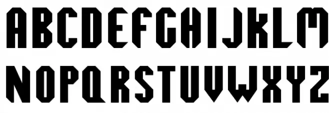 Octogone Tryout Fonte MAIÚSCULAS
