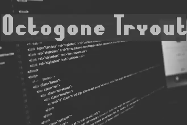 Octogone Tryout Caratteri examples