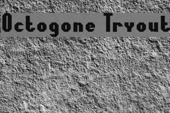Octogone Tryout Caratteri examples